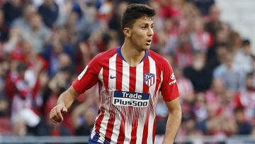 El centrocampista español del Atlético de Madrid, Rodrigo, durante un partido.