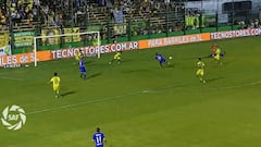 El gol que Montillo le anotó a Defensa y Justicia de Beccacece