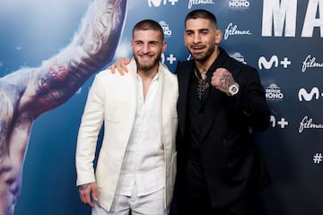 Vinicius, Carvajal y Courtois, protagonistas en la alfombra roja de la película de Ilia Topuria