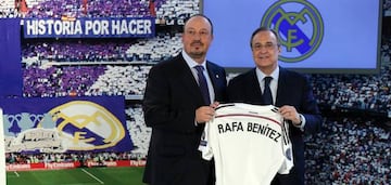 Perez presents Rafa Benitez