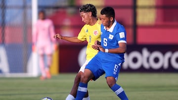 El Salvador vs. Colombia, partido del Mundial Sub-17 de Qatar.