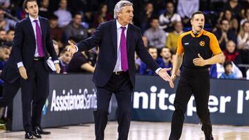 Svetislav Pesic, Head coach of Fc Barcelona from Germany, during the EuroLeague Basketball match between FC Barcelona and Fenerbahce Beko Istanbul on November 20, 2019 at Palau Blaugrana, in Barcelona, Spain.
20/11/2019 ONLY FOR USE IN SPAIN