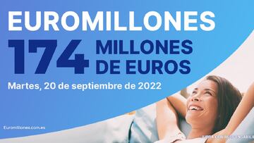 Euromillones: comprobar los resultados del sorteo de hoy, martes 20 de septiembre