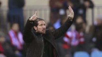 Simeone, en el partido ante el Getafe.