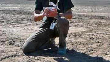 <b>FRENTE A LAS DUNAS. </b>Día de trabajo en el desierto de Atacama.