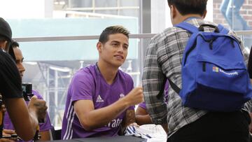 James Rodr&iacute;guez en su pretemporada con el Real Madrid en Estados Unidos