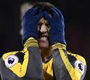 El momento de furia de Alexis Sánchez tras empate de Arsenal
