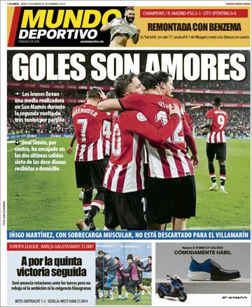 "Castigado por el Rey": las portadas tras la remontada del Madrid