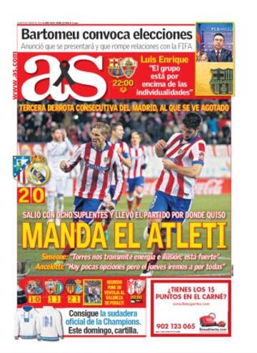 Las portadas de AS de enero