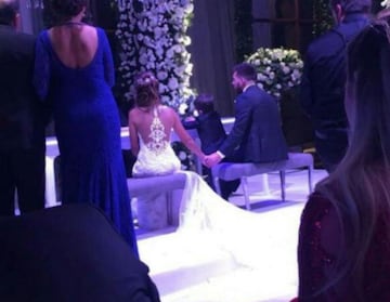 Las primeras imágenes de Messi y Antonella Roccuzzo como marido y mujer