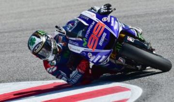 Jorge Lorenzo durante  la sesión de calificación del San Marino