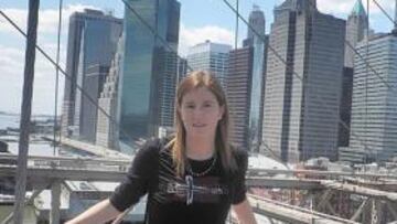 Adriana posa en Nueva York.