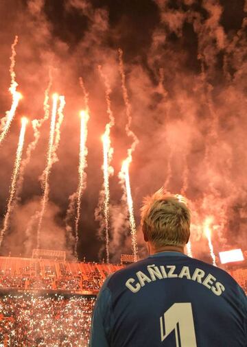 Cañizares, en el final del Partido de Leyendas.