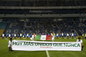 Así fueron los homenajes en Liga MX en memoria de las víctimas del sismo