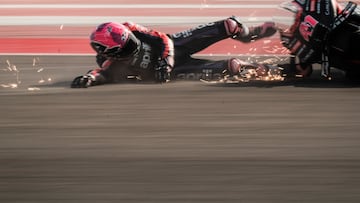 Ca¨ªda de Aleix Espargar¨® en Mandalika.