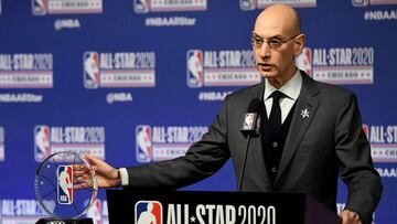 Adam Silver, durante una comparecencia del All Star de la NBA