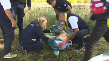 El primer amarillo se despide tras una dura caída: Philipsen, KO