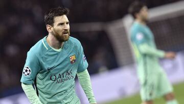 Messi, el que menos corrió del Barça en el desastre de París