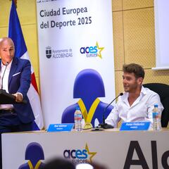 Ibai Gómez y Amorrortu promocionan el fútbol dominicano en España