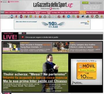 Portadas de la prensa extranjera