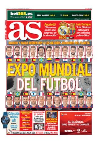 Las portadas de AS de octubre