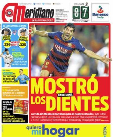 Portadas de la prensa deportiva