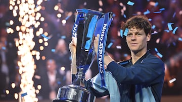 The Italian beat Taylor Fritz 6-4 6-4 to win the ATP Finals in Turin on Sunday. It crowns a hugely profitable year for the 23-year-old, who has earned more than any other tennis player in one season.