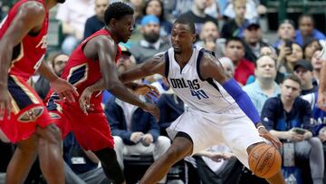 Harrison Barnes ante Solomon Hill.