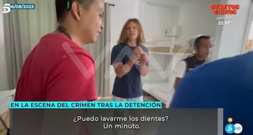 Daniel Sancho reconstruyendo el crimen / Telecinco.