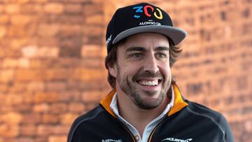 Fernando Alonso en su gran premio 300.