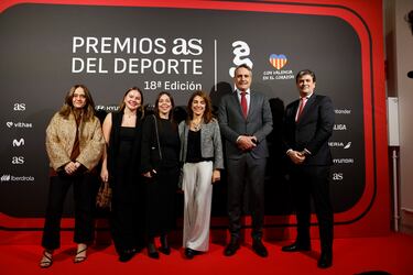 María Jesús García Ochoa; directora comercial de PRISA Noticias, Margherita Bertuol; gestora de contenidos y branded content en LALIGA, Dunia Martín Hernández; especialista en branded content en LALIGA, Rocío Pérez de Sevilla; directora de comunicación corporativa e institucional en LALIGA, José Montero; director de asuntos públicos y relaciones instititucionales LALIGA, Antonio Cedrón; director comercial de As.