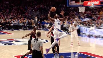 ¡Fuera de mi camino! Otro show con mate de la bestia Embiid