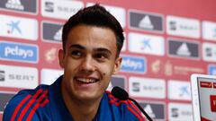 Sergio Reguilon of Spain attends during the press conference of Spain Team before the matches against Noruega and Sweden. Ciudad Deportiva in Las Rozas, Madrid, Spain, on october 10, 2019.
 
 
 10/10/2019 ONLY FOR USE IN SPAIN