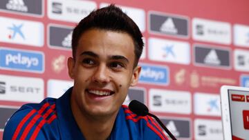 Sergio Reguilon of Spain attends during the press conference of Spain Team before the matches against Noruega and Sweden. Ciudad Deportiva in Las Rozas, Madrid, Spain, on october 10, 2019.
10/10/2019 ONLY FOR USE IN SPAIN