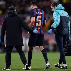 No Busquets injury return before Europa League game against Manchester United