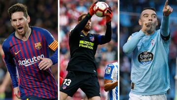 Los triunfadores de la temporada: Messi, Iago Aspas y Oblak