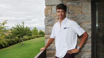 Javier Romo posa para AS ayer en el hotel Castillo de Gorraiz, a las afueras de Pamplona.