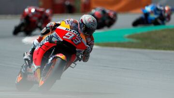 Marc M&aacute;rquez en Montmel&oacute;. 