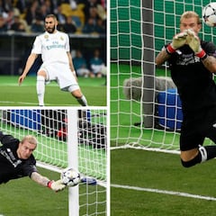 La película de la final para Karius tras su golpe con Ramos