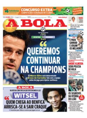 Portadas de la prensa deportiva