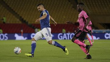 Andr&eacute;s Cadavid durante el partido entre Millonarios y Boyac&aacute; Chic&oacute; por Copa &Aacute;guila 2018