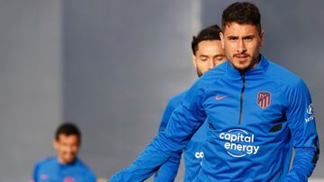 Gim&eacute;nez, de vuelta al grupo con el Atl&eacute;tico.