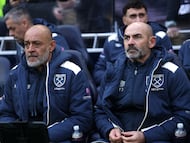 Paco Jémez, junto a Nuno