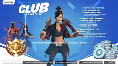 Así es el skin Asesina del Cubo del Club de Fortnite de diciembre 2021