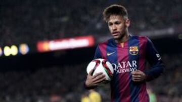 Neymar, en el Barça-Villarreal.
