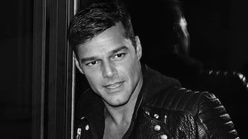 El cantante puertorriqueño Ricky Martin en una foto en blanco y negro de su Instagram