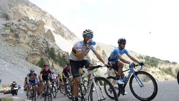 Alejandro Valverde durante una etapa del Tour de Francia