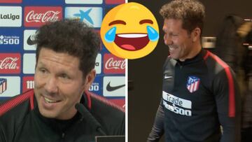 La pregunta al Cholo que hizo que saliera a carcajada viva de la rueda de prensa