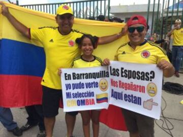 Ambiente de fiesta en B/quilla porque juega la Selección