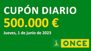 No te pierdas los números ganadores del sorteo del Cupón Diario de la Once de hoy, jueves 1 de junio